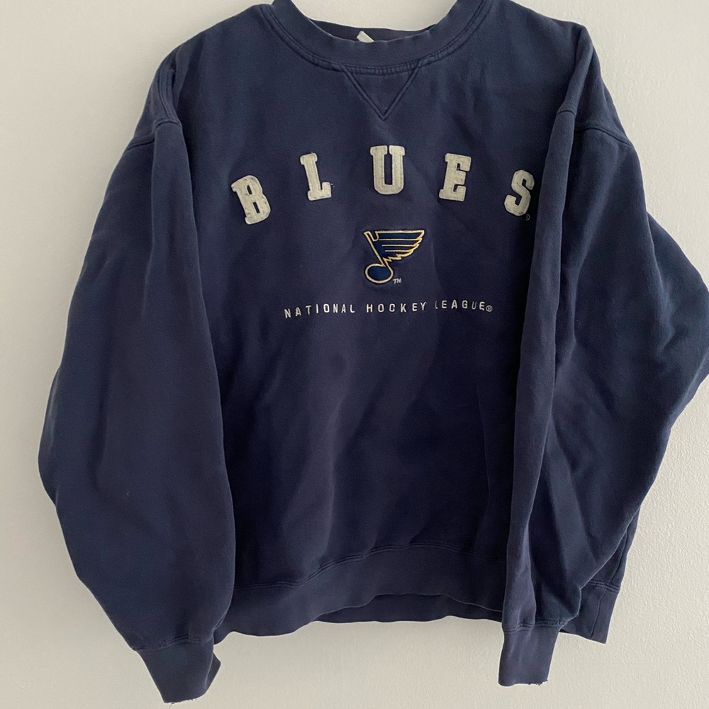 blues sweatshirt